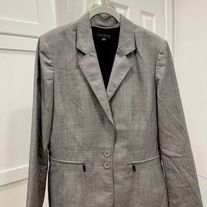 Anne Klein Women's Charcoal Blazer & Pants Suit Set